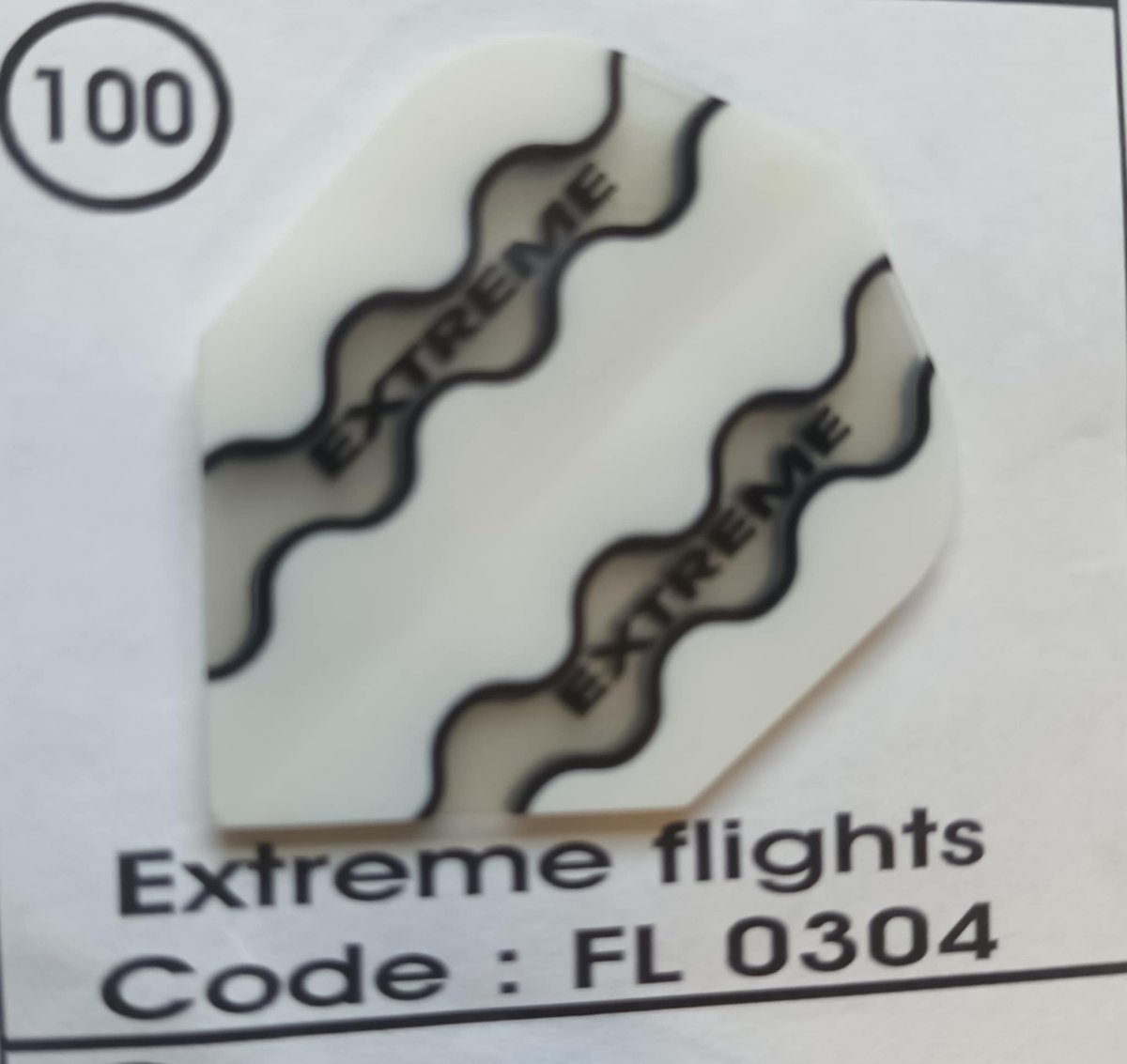 Dart Flights - 10 sets (30 stuks) - 100 micro - Extreme - Wit