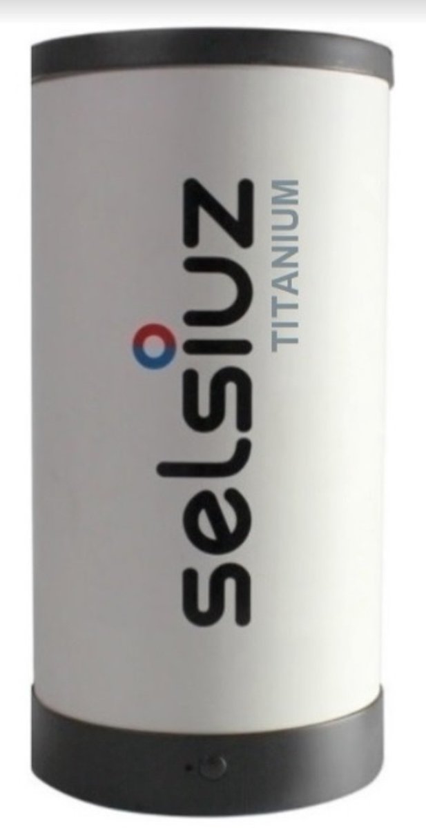Selsiuz Rond Gun Metal Zwart met TITANIUM Single boiler