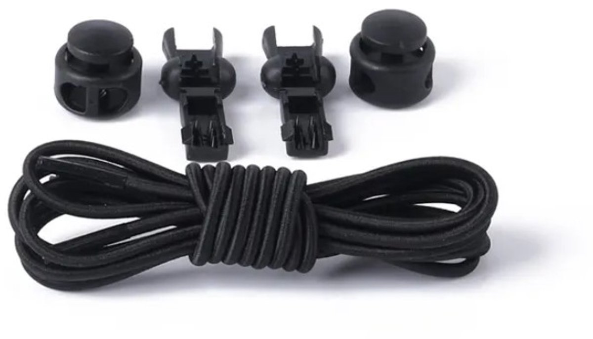 Go Go Gadget - Lock Laces - Perfect voor Hardlopen - Zwart
