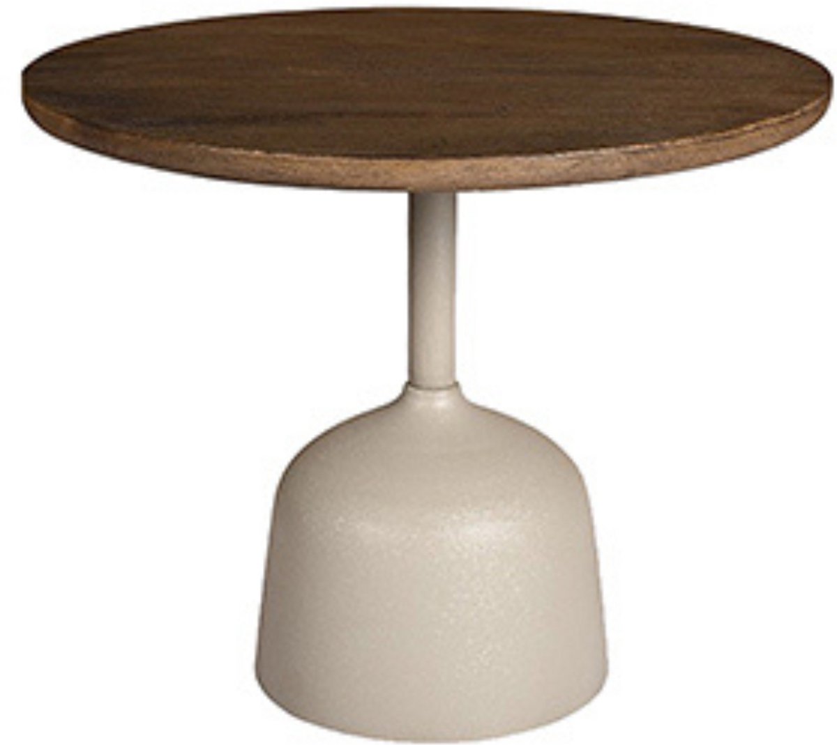 by Mooss - Bijzettafel - Oil Antique - Green - Gray - Ø 55 - Hout - Metaal - Trendy