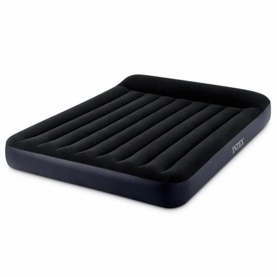 Intex Pillow Rest luchtbed - Tweepersoons - 152 x 203 x 25 cm - Inclusief handpomp + bijpassend hoeslaken + reparatiekit van Intex — afbeelding 4