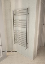 Eastbrook Violla RVS handdoekradiator gepolijst