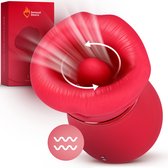 Sensual Desire® LIPS – Clitoris Stimulator met Tongbeweging – Vibrator & Sex Toy voor Vrouwen - Stil, Waterdicht & USB Oplaadbaar – Seksspeeltjes met Zuiger – Incl. Luisterverhalen