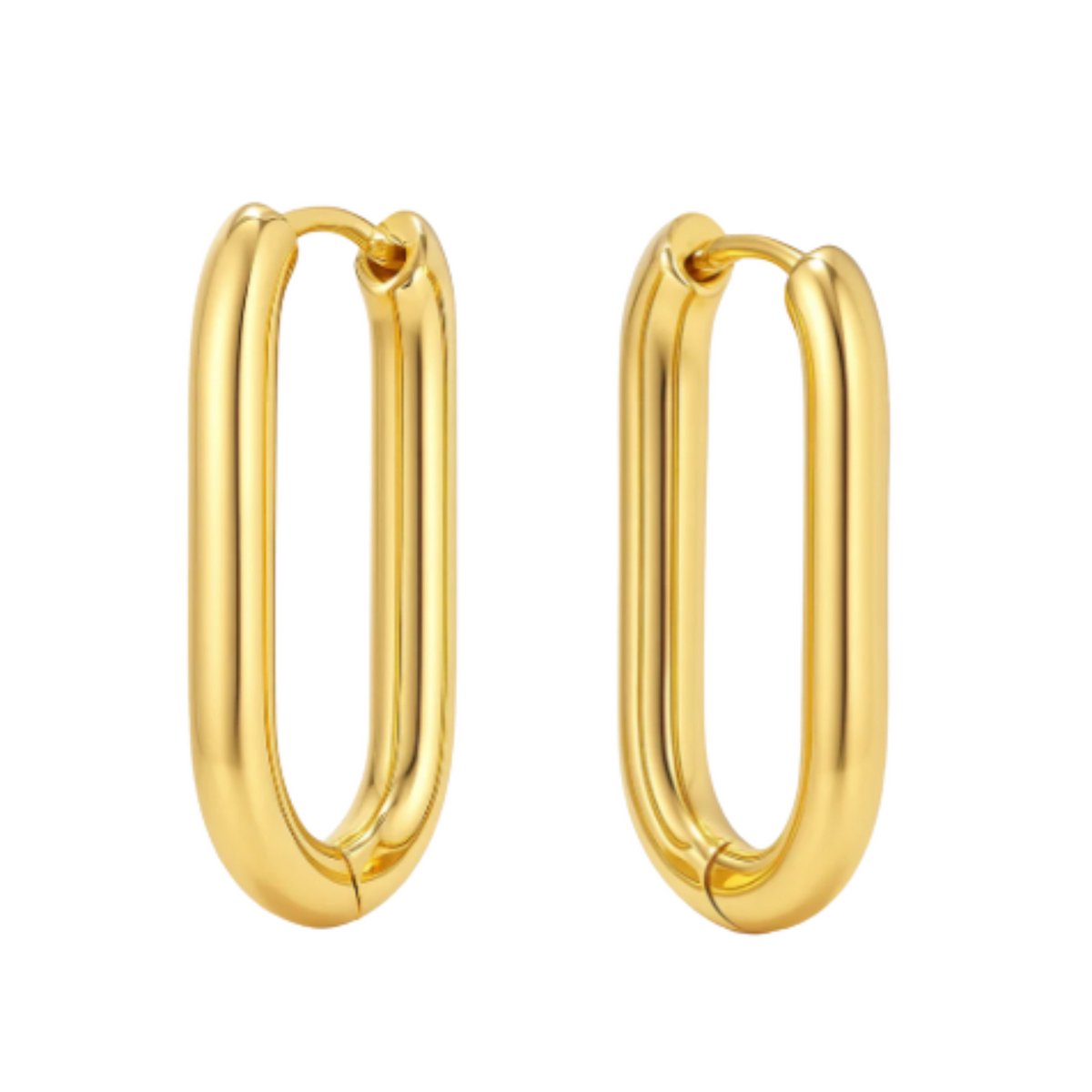 Innerlight® GeoBold Hoops - Oorbellen Dames - Geometrische Hoepel Oorbellen - Gouden Oorbellen - Vrouwen Sieraden - Oorringen - Oorhangers