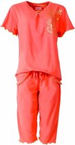 Irresistible Dames Pyjama Oranje met driekwart broek IRPYD1412A - Maten: L