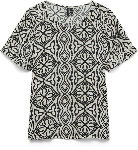 VERO MODA - VMMENNY LACE SS TOP WVN GA - Dames - Blouses