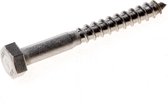 Kelfort Houtdraadbout RVS A2 8 x 50mm