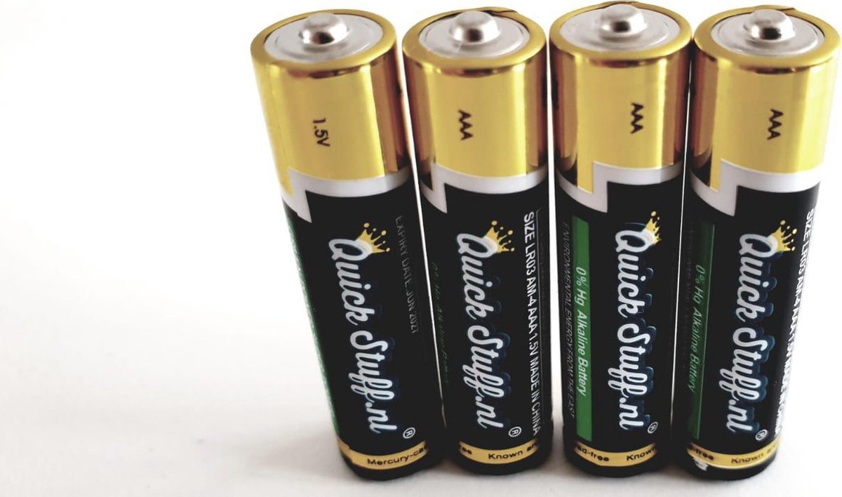 Quickstuff Green Power Super Power AAA batterijen (4 stuks)