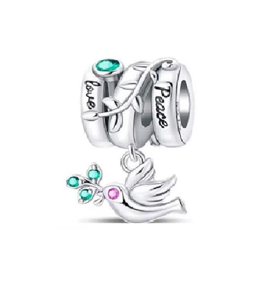 Pandora Moments 798063EN124 - Zilveren reiskoffer bedel met hartje en lichtroze emaille