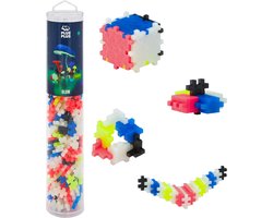 foto van Plus-Plus Glow in the dark Tube 240 delige bouwset - 4283 - Bouwspeelgoed - Constructiespeelgoed - Set met bouwstenen - Vanaf 5 jaar