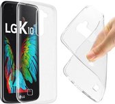 LG K10 ultra thin clear slim fit tpu transparant case hoesje