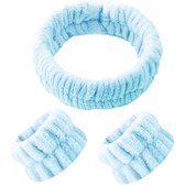 Lot De 3 Paires De Bracelets Absorbants En Flanelle - Pour Sport, Soin De La Peau, Maquillage - Élastiques Et Doux - 2