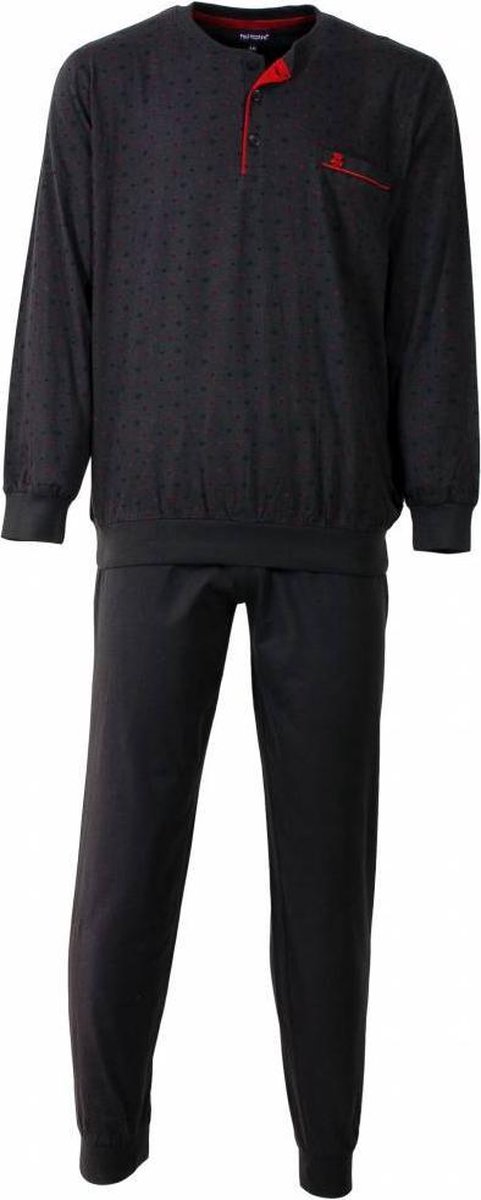 Paul Hopkins Heren Pyjama - Ronde Hals - Donker Grijs - Maat S
