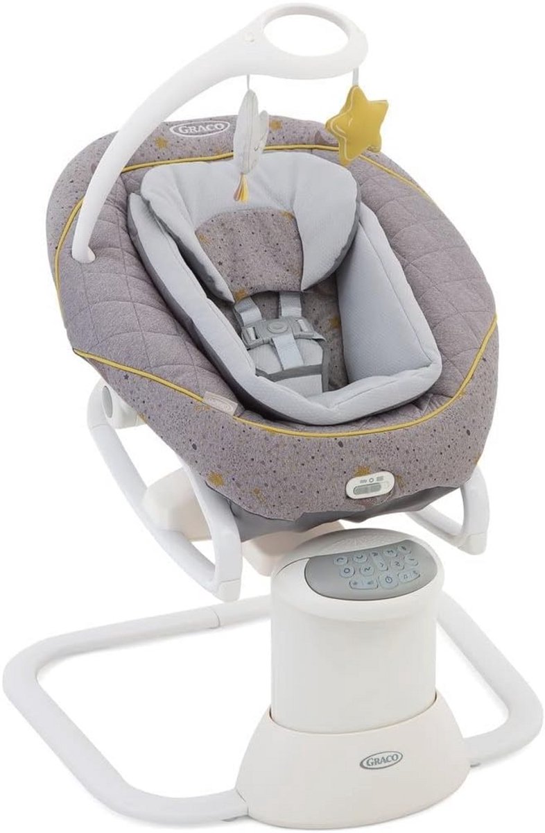 Image of 2-in-1 Babyschommel en Draagbare Wip met Vibratie en Instelbare Schommelsnelheid