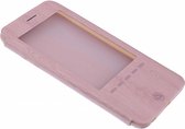 OU Case Rose Goud Wood look Window Cover Hoesje voor iPhone 6+ (Plus) / 6S+ (Plus)