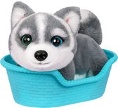Little Live Pets - My Really Real Puppy Mini's - Aurora de Husky - Interactieve pluchen knuffel