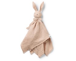 foto van Elodie Blinkie - Hydrofiele Knuffel - Knuffel konijn - Knuffeldoekje - Kraamcadeau - Knuffel Belle - Roos