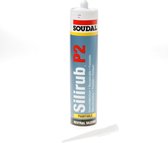 Soudal Silirub P2 wit 9010 310ml (Prijs per koker)