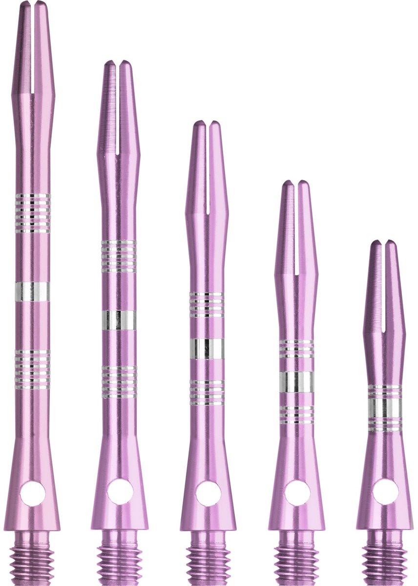 Dartshopper Aluminium Regrooved Pink - Dart Shafts X-Short