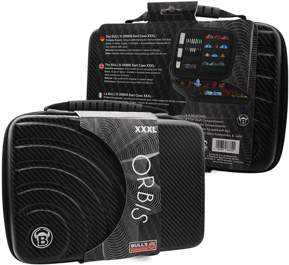 BULL'S Orbis Carbon 3XL Dartcase