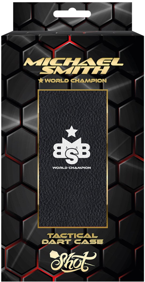 Shot Michael Smith Tactical Case Black - Dart Case