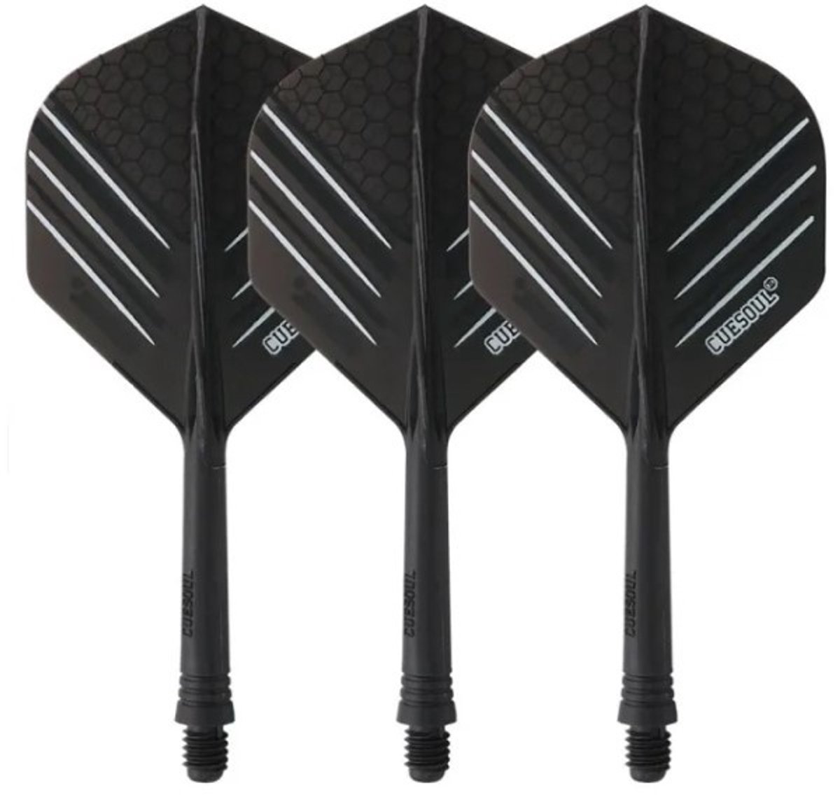Cuesoul - Tero Flight System AK5 Rost Honnycombs Pattern - Black Standard - Dart Flights M
