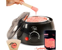 Ontharingsapparaat Set - Wax Apparaat Ontharing - Wax Beans - Wax Heater - 100ml - Zwart - Peach Beauty