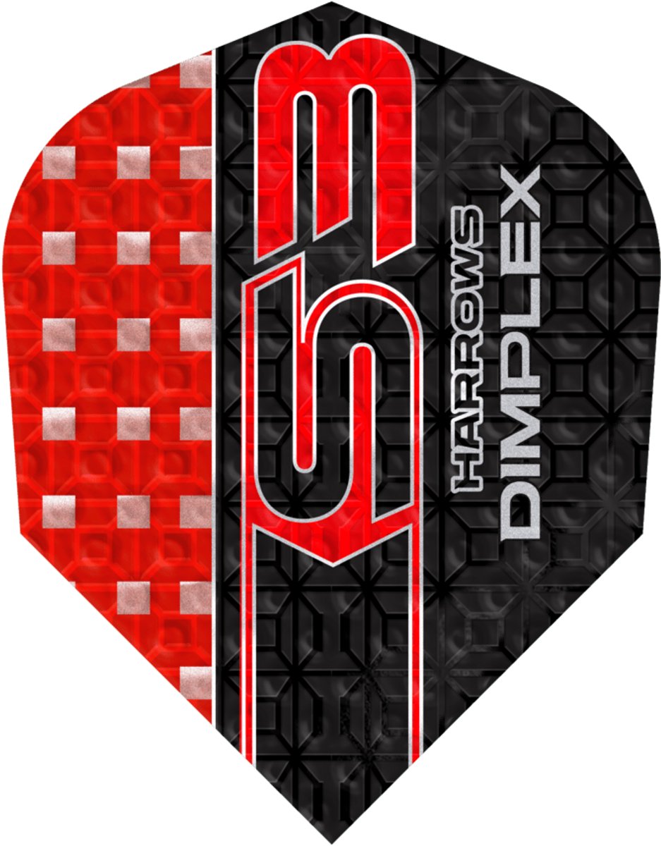 Harrows Dimplex S3 Red NO6 - Dart Flights