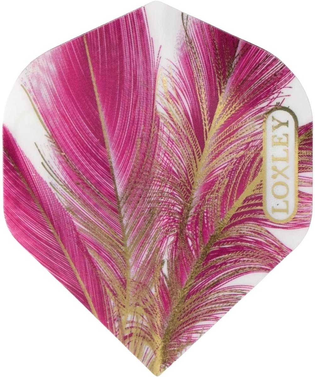 Loxley Feather Purple & Gold NO2 - Dart Flights