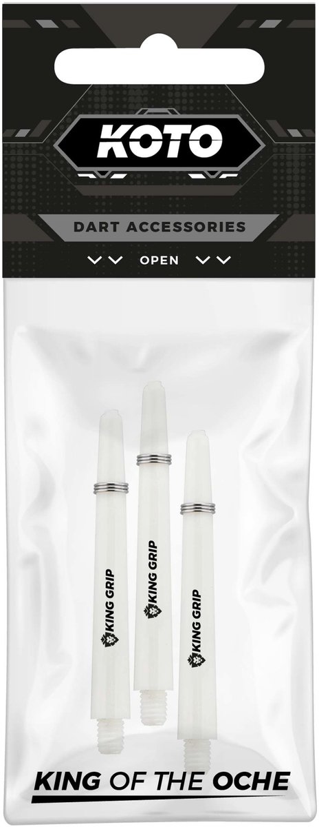 KOTO King Grip White - Dart Shafts Inbetween