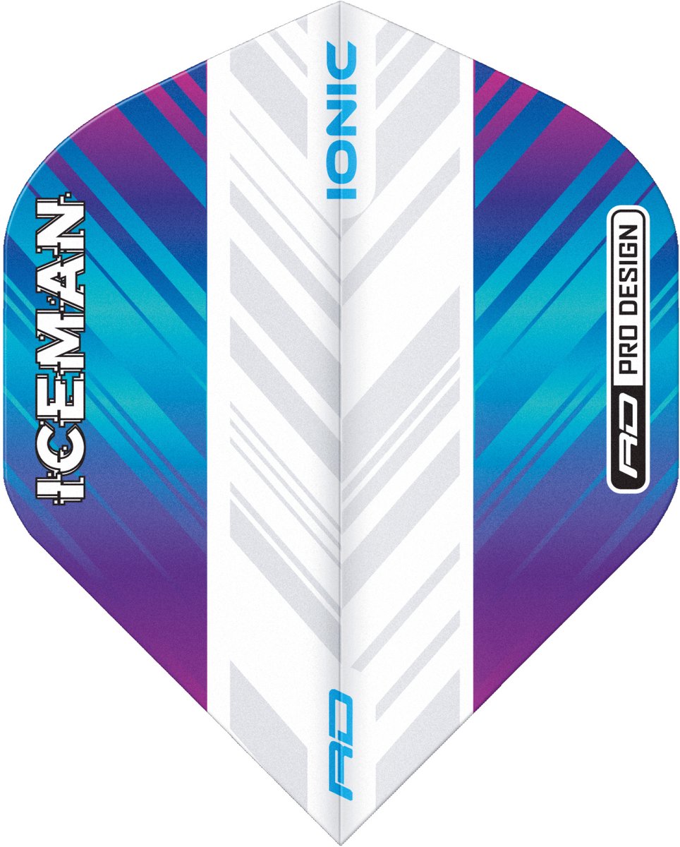 Red Dragon Gerwyn Price Hardcore Ionic Rainbow & White - Dart Flights