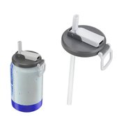Ferme-canette - Verrou de Can - Réutilisable - Verrouillable - Festival - Canettes de soda - Bouchon de Festival - Couvercle de canette - Cola - Gadgets - Couvercle de canette - Grijs - Gris - Été