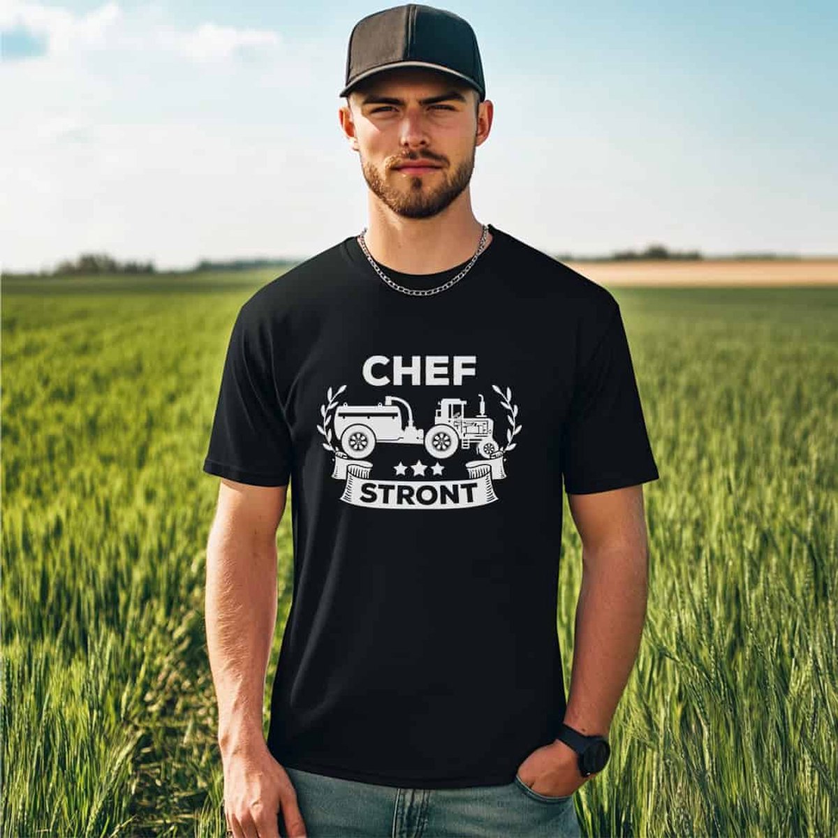 AGRIFANS® Chef Stront - Heren T-shirt - L