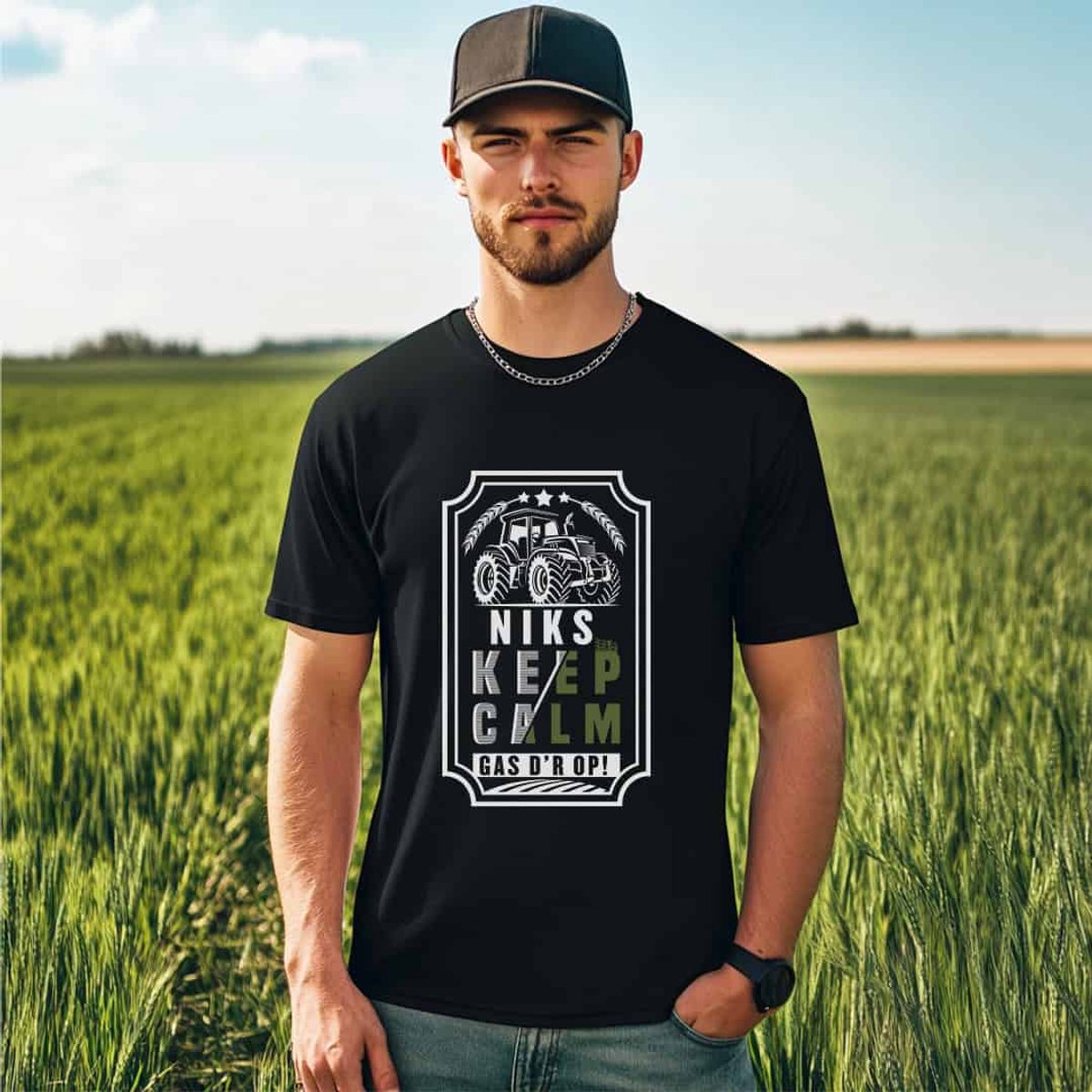 AGRIFANS® Niks Keep Calm Gas d'r op! - Heren T-shirt - M