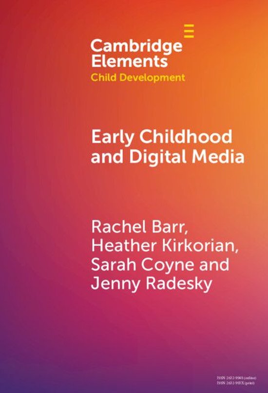 Elements in Child Development - Early Childhood and Digital  ... - cover
