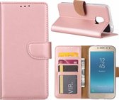 Hoesje voor Samsung Galaxy j2 Pro (2018) portemonnee hoesje / met opbergvakjes Rose Goud