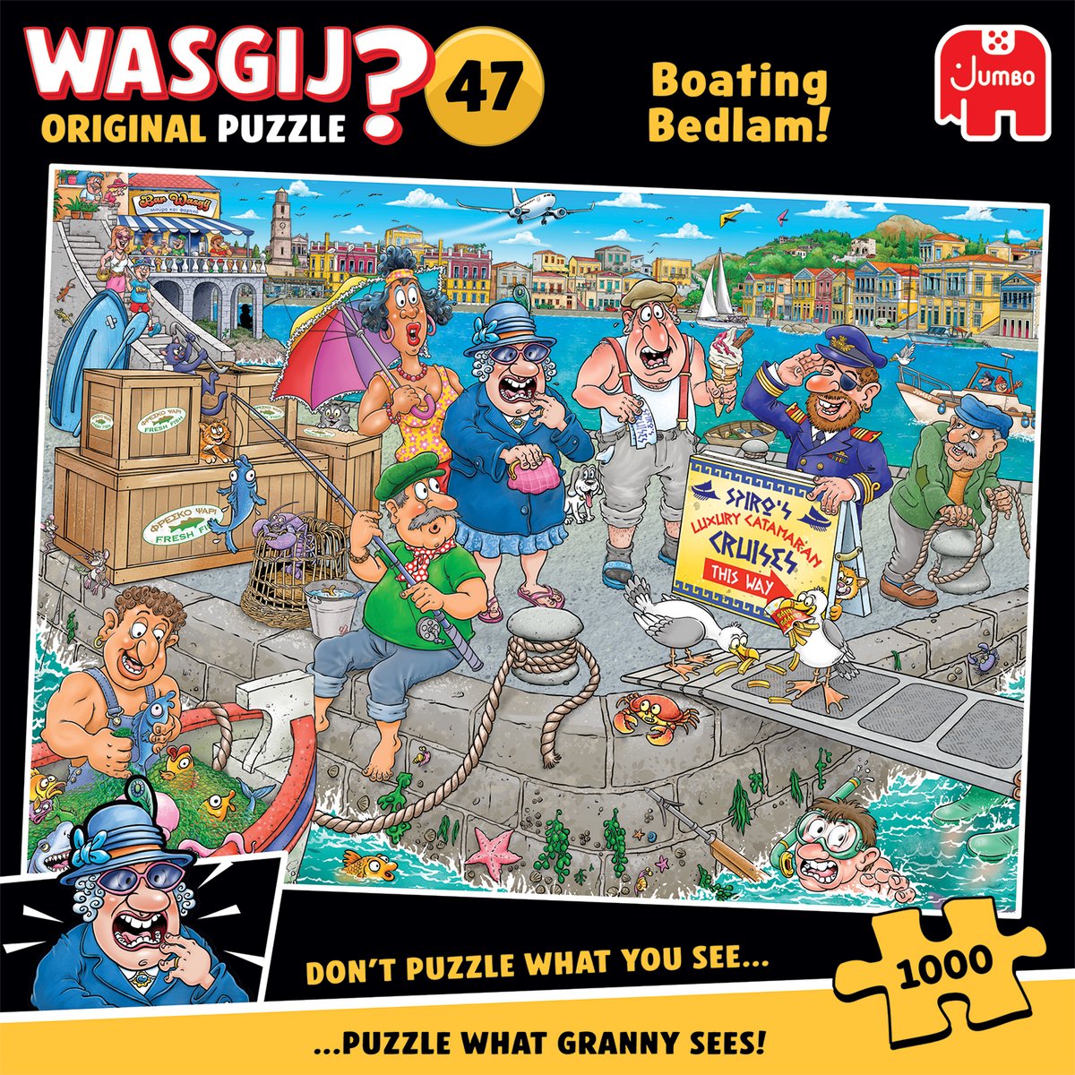 Wasgij Original 47 - De boot in! - 1000 stukjes puzzel - Legpuzzel — afbeelding 3