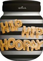 Hallmark Spaarpot met tekst 'Hip Hip Hooray' 11x14.5 cm