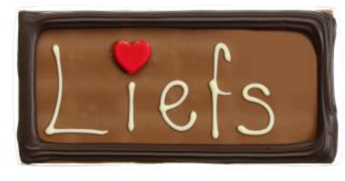 Chocolade tablet Liefs - 110 gram - Moederdag - Valentijn - melk chocolade cadeau