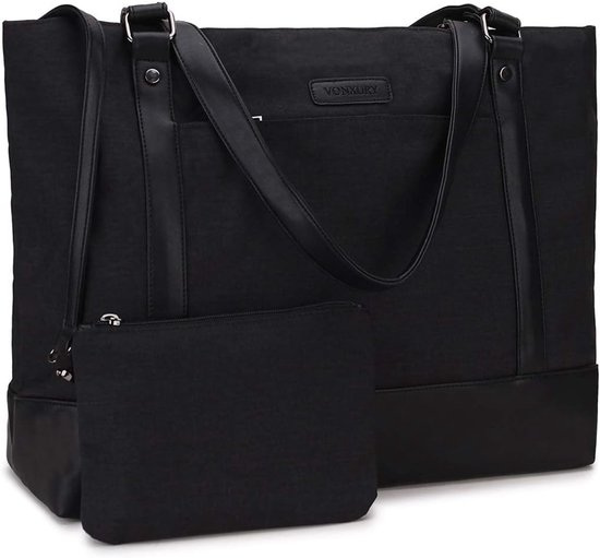 VX VONXURY Laptopdraagtas voor vrouwen, 15,6 inch computer schoudertas