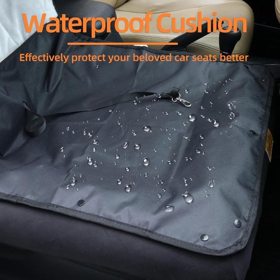 BingoPaw Hondenautostoel voor grote honden, 3-in-1 versterkte autostoel met bevestigingsriemen, waterdicht, antislip, voor de voor- en achterstoelen in de auto, L 85 x 60 x 10 cm, size S
