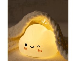 Cloud Nachtlampje - Kinderkamer Verlichting - Oplaadbaar Nachtlampje Baby - Baby Nachtlampje - Sfeerlampje - Siliconen Nachtlamp - Dromerig Lampje - 30 min Timer functie - Slaapvriendje