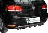 Motordrome Achterbumperskirt (Diffuser) passend voor Volkswagen Golf VI 3/5-deurs 2008-2012 (ABS)