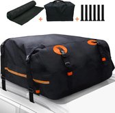 Dakkoffer voor de auto, 651 liter, 651 liter, waterdicht, opvouwbaar, met antislipmat, dakdrager, dakkoffers, dakkoffer, tassen, universeel, reizen, voor auto met/zonder bagagedrager
