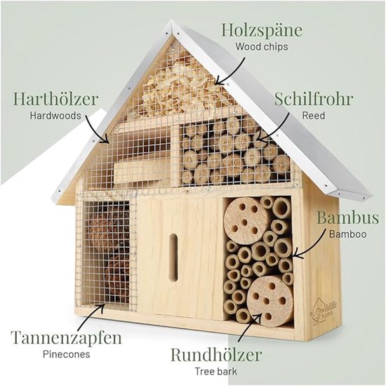 Insectenhotel Palazzo | Insectenhotel | Insectenhuis Incl. Boekje