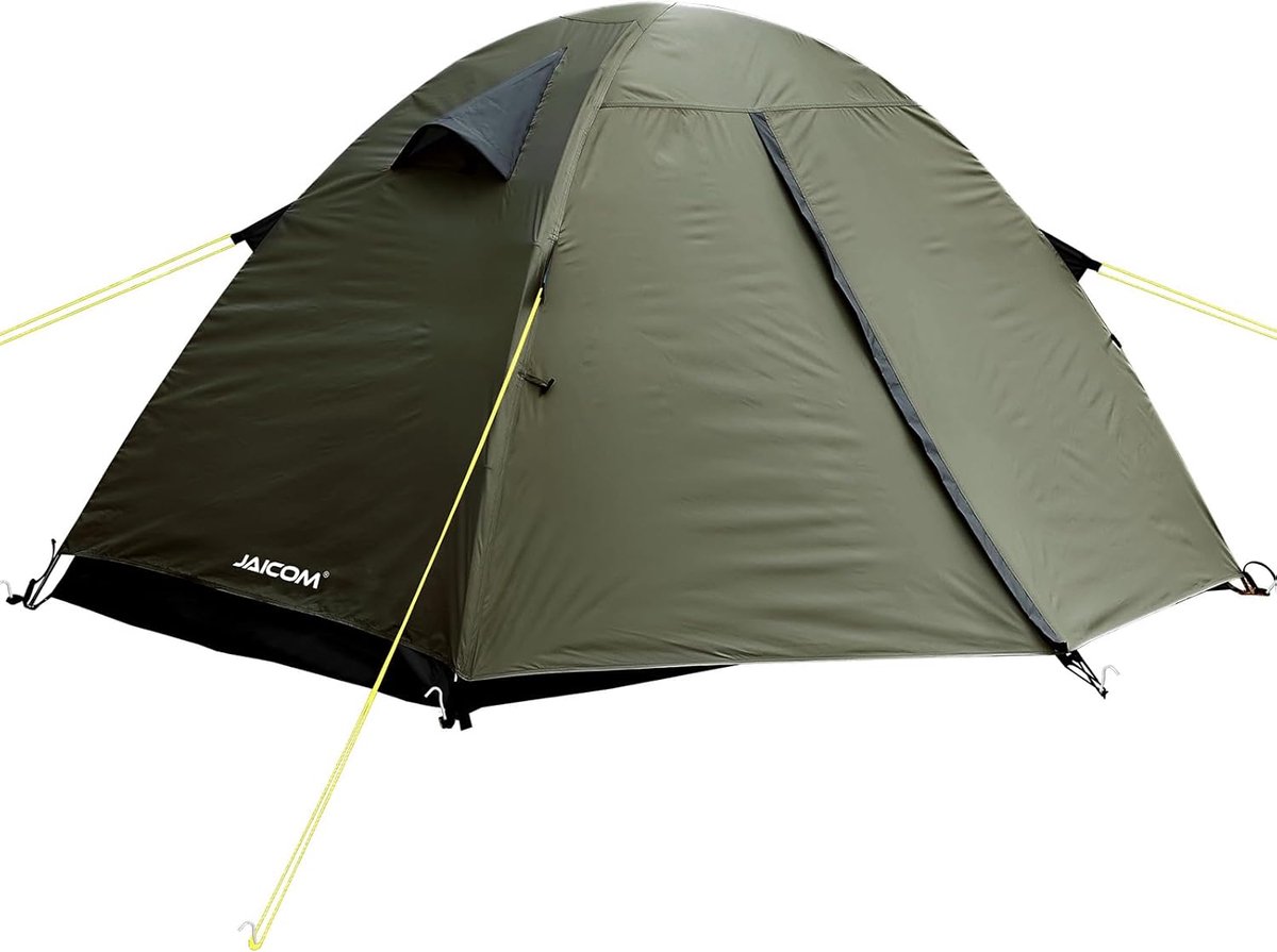 Tent - 2-persoons campingtent, ultralicht, waterdicht en winddicht, aluminium tentstang, 2 deuren, kleine verpakkingsmaat voor kamperen, wandelen, outdoor