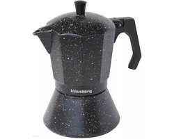 Klausberg Serie - Espresso Koffiemaker - 9 Kopjes - Aluminium - Voor Alle Kookplaten