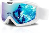 Skibrillen - Skibrillen voor mannen en vrouwen - UV-bescherming en anti-condens skibrillen - Perfect voor wintersport, skiën, schaatsen - Geschikt voor brildragers