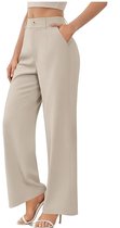 Pantalon Livano Femme - Chino - Pantalon de golf - Pantalon élégant - Taille élastique - Adultes - Kaki - M
