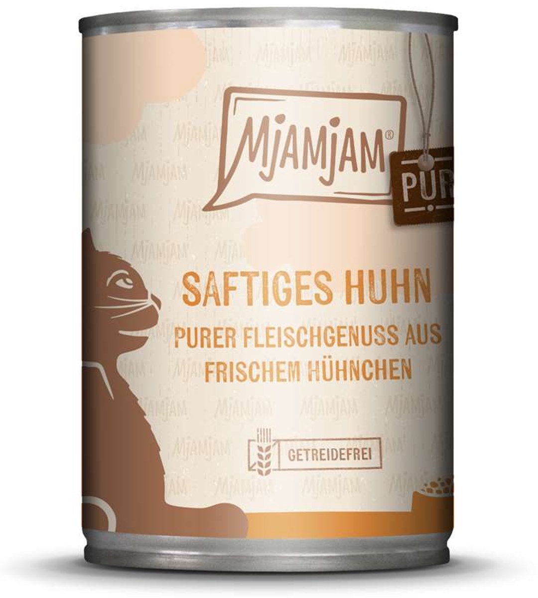 MjAMjAM MjAMjAM Kat - Puur vlees genietblik 6x400g - Kip